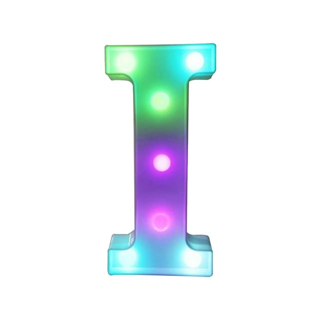 Leodye 1PCS LED Marquee Letter Lights - Remote-controlled, for Party/Bar/Home Decor -7.87*8.86IN