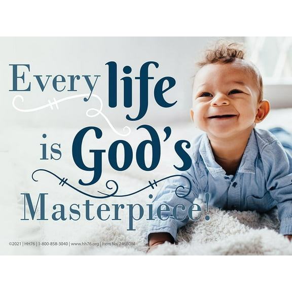 God's Masterpiece Pro-Life Yard Sign