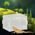 thumbnail image 6 of Serenable Reptile Breeding Box Reptile Terrarium Professional Clear Animal Habitat Cage Ventilation Holes for Geckos Frogs Hermit Crabs 10x8x7cm, 6 of 10
