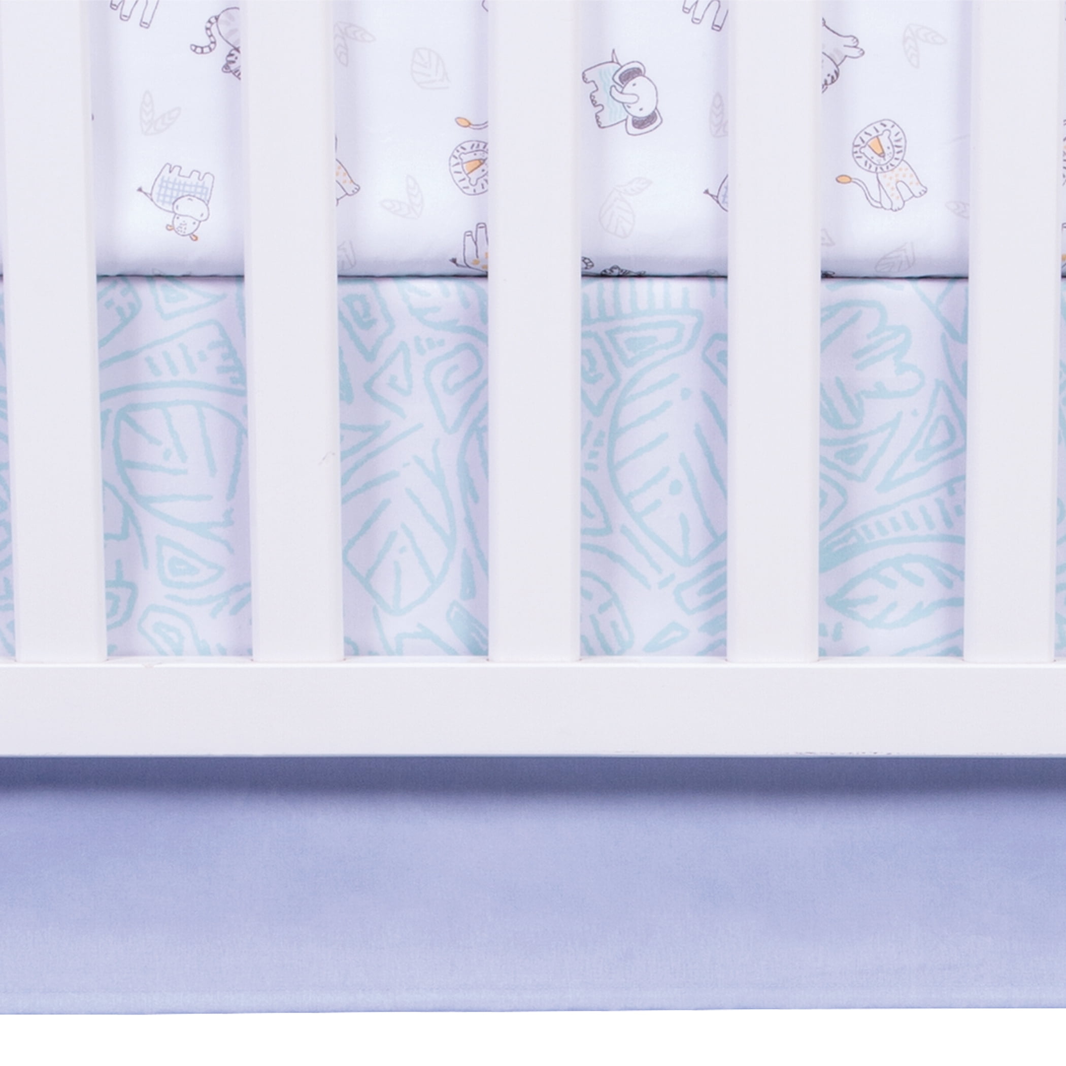 Sammy /& Lou Safari Yearbook 4 Piece Crib Bedding Set