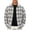 Gray, variant on Tsivenald Mens Buffalo Plaid Shirt Oversized Flannel Button Down Shirt Long Sleeve Casual Shirt for Street Style