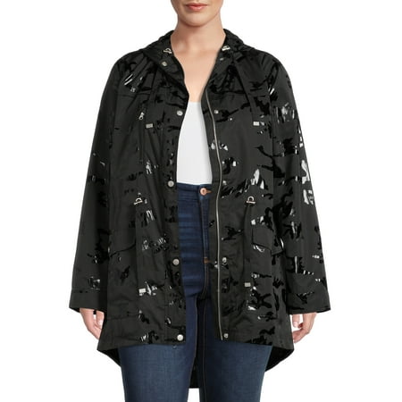 Time and Tru Women's and Women's Plus Lightweight Anorak Jacket