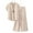 Beige., variant on Summer Akafmk Womens Two Piece Sets,Womens Two Linen Set,V-Neck Short Sleeve Blouses Tops and Wide-Leg Cropped Pants Solid Color Women Sets Clothing Outfit