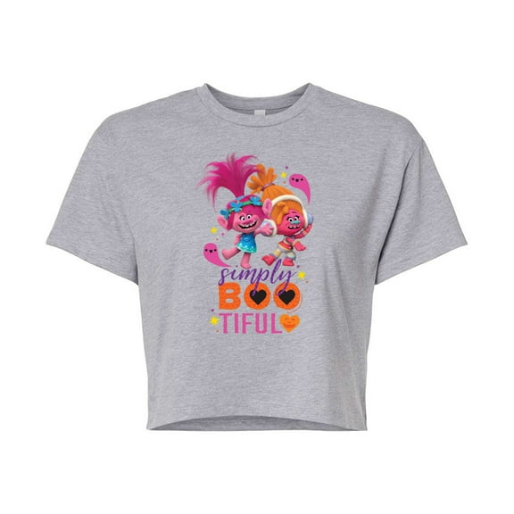 Trolls - Simply Bootiful Poppy - Juniors Cropped Cotton Blend T-Shirt