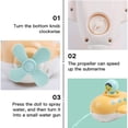 thumbnail image 3 of De Juguetes De Baño Para Bebés, Juguetes Para Bañera Con Dispositivo De Relojería, Juguete De Ducha Con Forma De Nube Submarina De Ballena4 Unids/Set Methold FN006047-00, 3 of 6