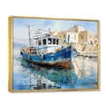 thumbnail image 2 of Designart "Island Odyssey Greece Greek wall art III" Transportation Floater Framed Canvas Print, 2 of 7