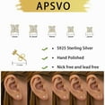 thumbnail image 4 of APSVO 5 Pairs 18K Gold Plated Flower Stud Earrings for Women Hypoallergenic Small Post Earring Sets Birthday Valentines Day Jewelry Gifts Teen Her Mom Girlfriend Female Lady Wife Adults Ideas, 4 of 5