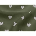 thumbnail image 5 of oneOone Viscose Jersey Light Green Fabric Hearts Craft Projects Decor Fabric Printed By The Yard 60 Inch Wide, 5 of 7