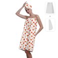 thumbnail image 2 of Colevkie Women 2 Pieces Bath Wrap Set Bath Skirt and Shower Cap Quick Drying Adjustable Soft Shower Skirt Beach Towel Absorbent for Bathroom Sauna Spa Printed Heart Balloon Pattern, 2 of 8