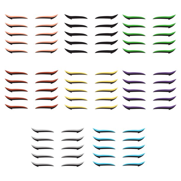 Egmy 8pairs Reusable Eyelid Stickers Instant Outline Winged Lid Cosmetic Easy Applica Walmart Com Walmart Com