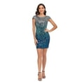 thumbnail image 6 of PrettyGuide Women's Sequin Bodycon Dress Cap Sleeve Boat Neck Glitter Club Party Cocktail Dress, 6 of 6