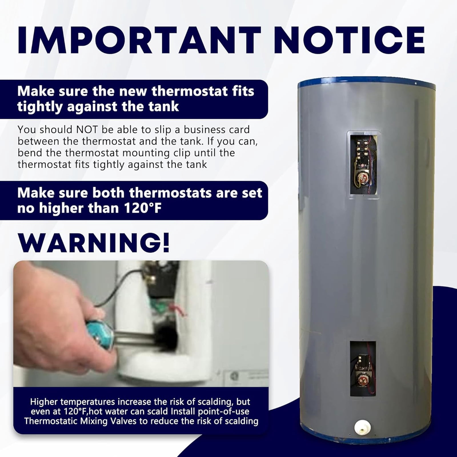 Electric Water Heater Thermostat Boiler Temperature Controller Electric Boiler Temperature Limiter Switches Parts