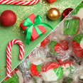 thumbnail image 2 of Christmas Peppermint Taffy Chews by It's Delish, 2 lbs Bulk, Individually Wrapped Gourmet Soft Fluff Salt Water Taffies - Holiday Candy Cane Themed Candies for Parties, Events - Made in USA & Kosher, 2 of 2