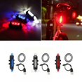 thumbnail image 4 of USB Bike Rear Light White LED Bicycle Taillight Mountain Bike Safety Warning Light Usb Recharegable Cycling Tail Lamp,Blue, 4 of 5