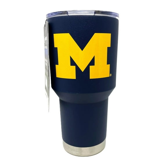 Michigan University "M" Stainless Steel Insulated Tumbler & Lid - 30 ounces