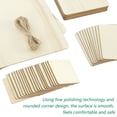 thumbnail image 4 of Relax love 44pcs Unfinished Wood Square,with Hole and with 2M Rope Wood Gift Tags Different Size, 4 of 8
