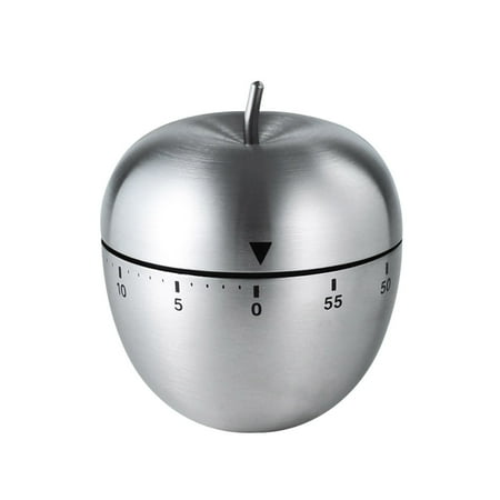 

Countdown Timer Stainless Steel Countdown Device 60 Minutes Portable Baking Timer Kitchen Accessory