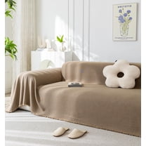 Waterproof, Stain-Resistant, and Scratch-Proof Sofa Cover | Comfortable, Breathable, and Machine Washable | Ideal for 2 Cushion Couch | Pet and Cat Friendly (Grey, 71X134 inch)