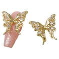 thumbnail image 2 of dianhelloya Nail Art Supplies 1Pc Nail Charm Cubic Zirconia Shiny Three-dimensional Glitter Anti-fall DIY Nail Art Gift Butterfly Splicing Wing Nail Art Jewelry for Women, 2 of 8