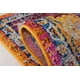 Ladole Rugs Saphir Style Traditionnel Fabriqué en Europe Tapis de Tapis Turc Durable Tapis en Bordeaux Orange – image 3 sur 4