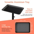thumbnail image 4 of TASALON Salon Tray on Wheels - Aluminum Instrument Tattoo Tray with Wheels - Adjustable Salon Service Rolling Tray Hairstylist Hairdresser Cart with Wheels - Hairstylist Cart - Black, 4 of 7