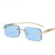 thumbnail image 5 of Gafas de sol cuadradas de metal sin marco para hombres y mujeres, gafas de sol con personalidad marina, gafas exquisitas con marco pequeño, 5 of 5