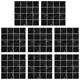 thumbnail image 1 of Calcomanías de arte de pared estilo moderno 10 x 10 cm para decoración del hogar negro 10 piezas, 1 of 5