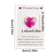 thumbnail image 3 of Regalos En Bolsas De Papel 1Pcs Heart-Shaped Gift Card with Crystal Heart Charm Rose Red Color Options for Birthdays Holidays Appreciation Gifts 3.54x2.36" JASKFLY, 3 of 9