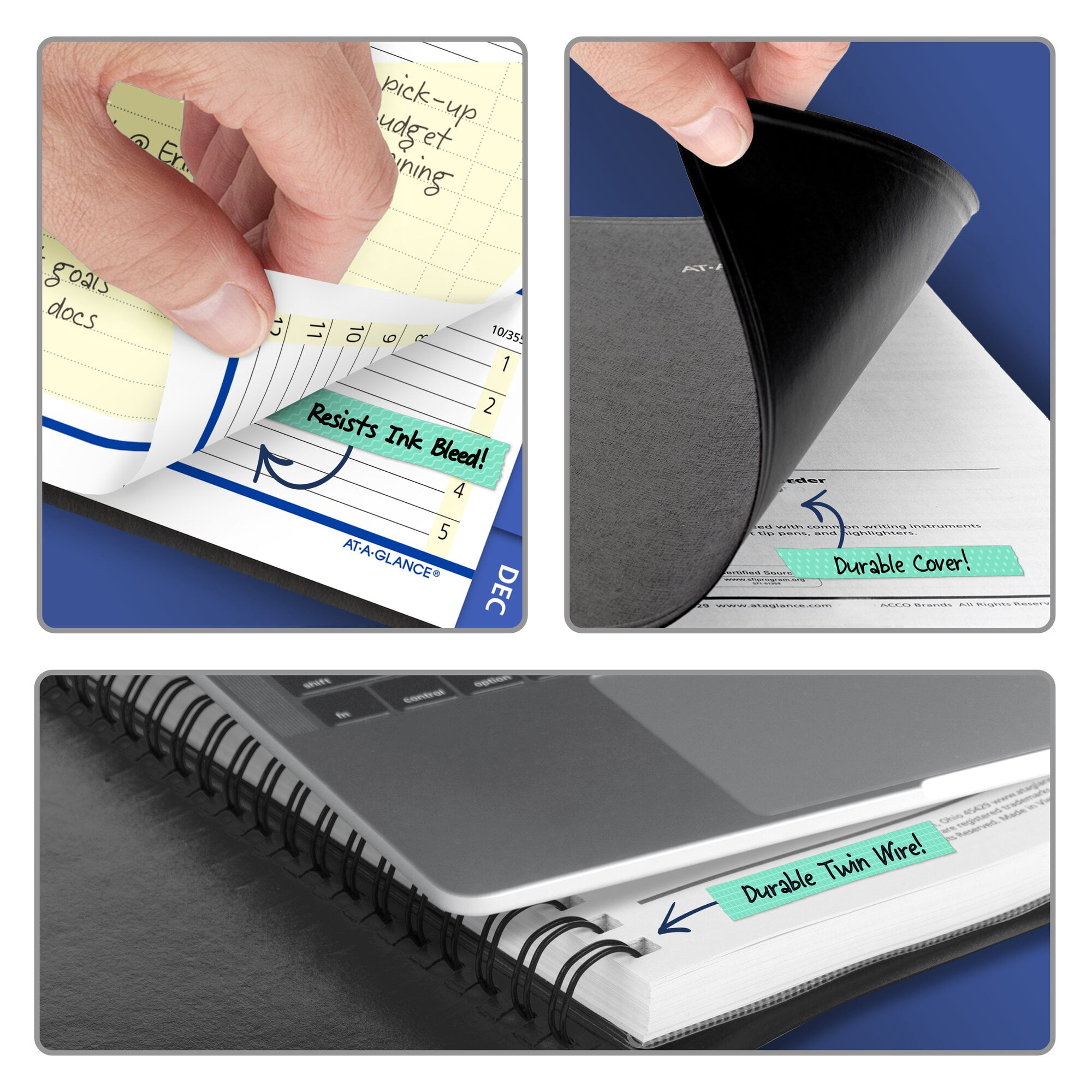 AT-A-GLANCE QuickNotes 2027 Weekly Monthly Appointment Book Planner Black Small