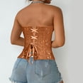 thumbnail image 3 of Sleeveless Waist Shaper Corset Top: Women's Adjustable Bustier for Cosplay Costumes and Sensual Lingerie Wear, 3 of 6