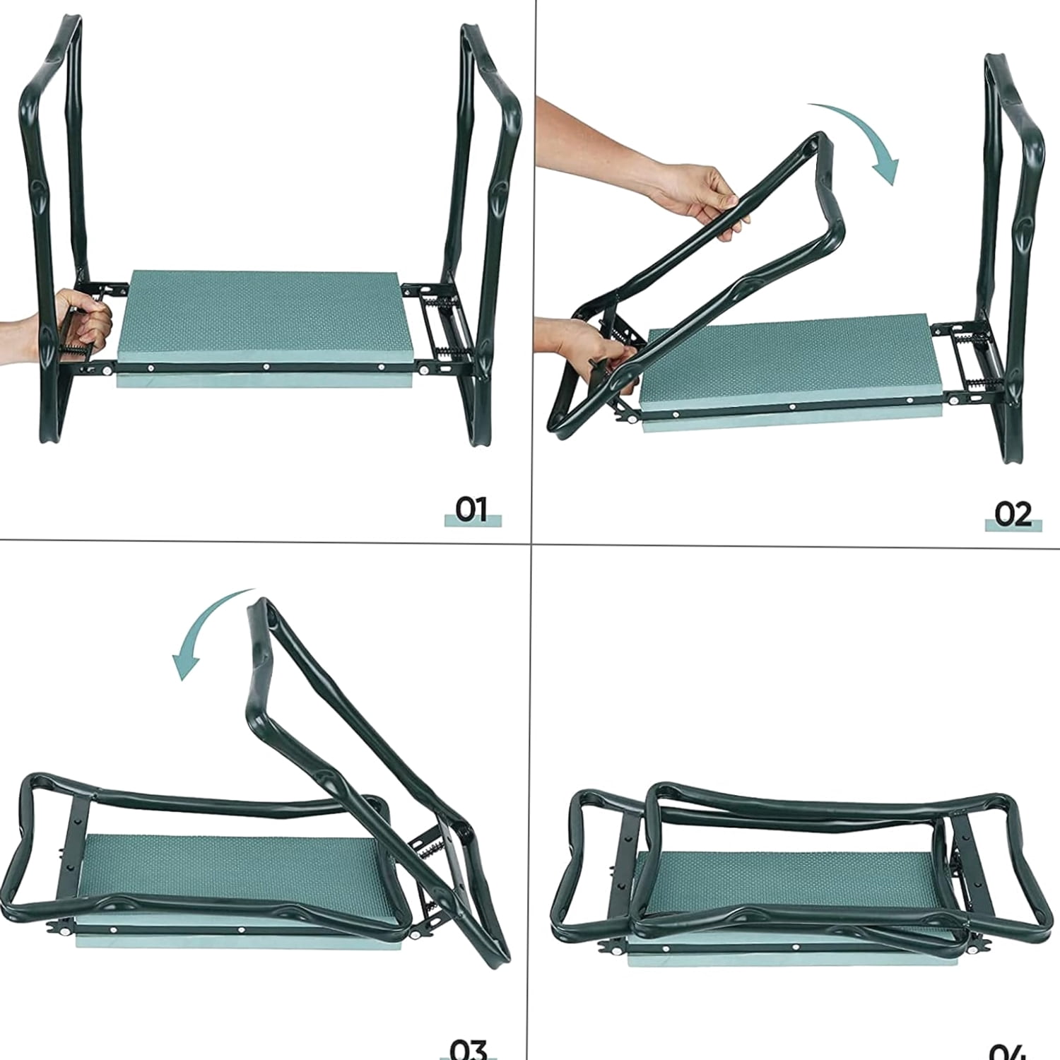 Typpkmm Garden Kneeler and Seat with Upgraded Folding Garden Kneeler