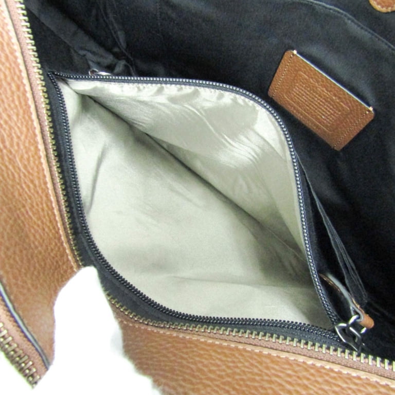 Pre-Owned Coach Hamilton Pebble Leather Double Zip F27617 Men's