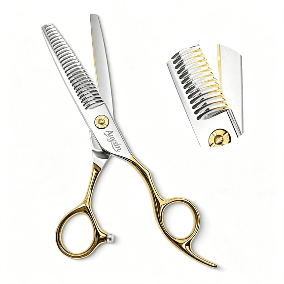 EXLEAF Professional Hair Thinning Scissors,Texturizing Shears with Razor Sharp Teeth Blades,Premium Stainless Steel for Salon Quality,Men Women Barber Hairdressing &Gift Box