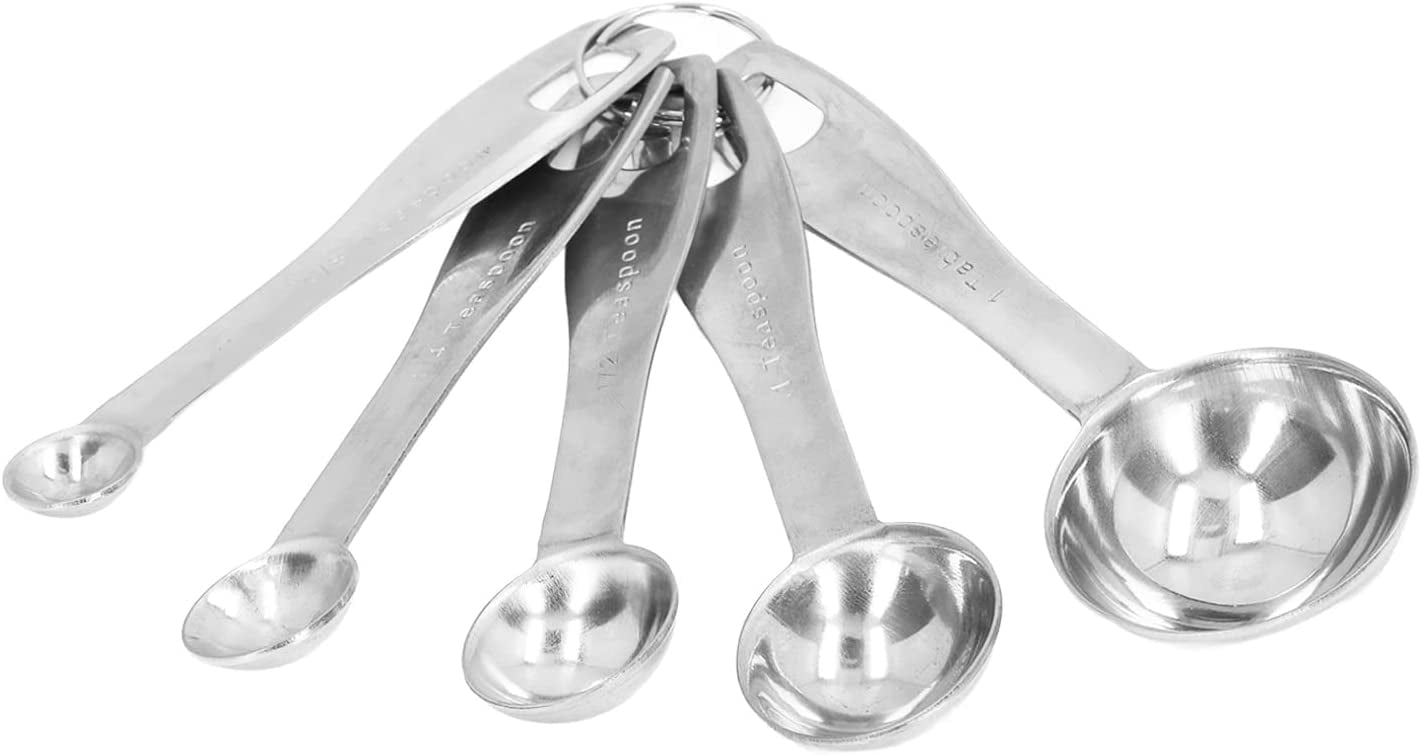 2lb Depot Stainless Steel Measuring Spoons - 7 Piece - Gold