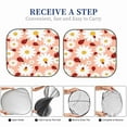 thumbnail image 6 of Naloa Daisy and Ladybug 2 Piece Foldable Car Sun Shades, Car Windshield Sunshade, Front Window Sunshade for Car, Truck, SUV - Large, 6 of 7