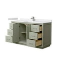 thumbnail image 2 of Wyndham Collection WCF111160SGBC2UNSMXX Icon 60" Free Standing Single Basin Vanity Set -, 2 of 7