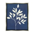 thumbnail image 4 of Stupell Industries Modern Leaf Sprig Botanical Abstract Stencil Shape Graphic Art Luster Gray Floating Framed Canvas Print Wall Art, Design by Susan Jill, 4 of 5