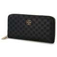 thumbnail image 5 of Daisy Fuentes Debossed Monogram Single Zip Long Wallet for Women, 5 of 6