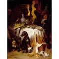 thumbnail image 2 of David Neal 15x18 Gold Ornate Wood Frame and Double Matted Museum Art Print Titled - After the Hunt (1870), 2 of 4