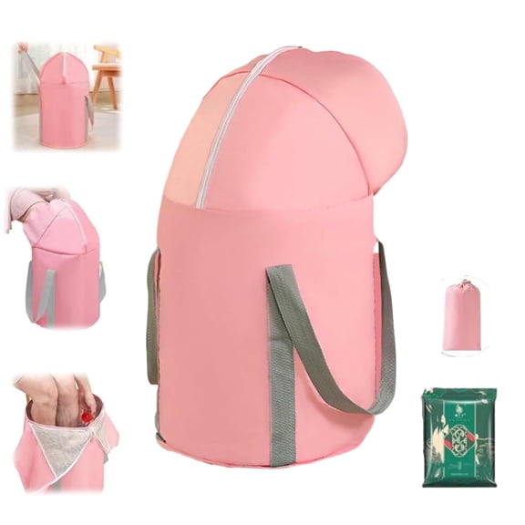 Collapsible Foot Soaking Tub, 2026 Upgraded Collapsible Foot Bath Basin with Knee Cover, 5-Layer Heat Insulation Foot Soaking Tub with Storage Bag, Portable Spa Bucket, 26*11.81 In