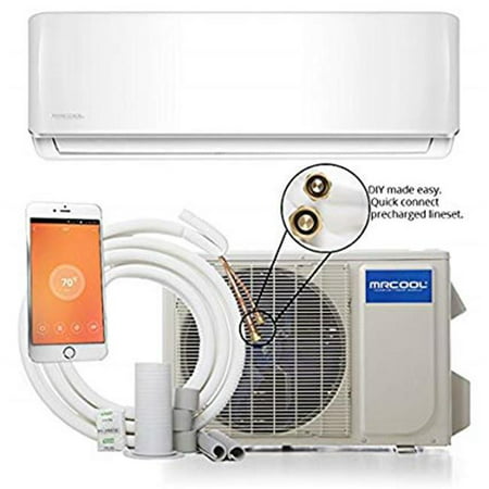 Mrcool Do It Yourself 18,000 BTU 1.5 Ton 16 SEER Ductless Mini-Split Air Conditioner and Heat Pump -