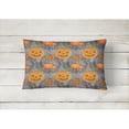 thumbnail image 2 of Carolines Treasures BB7521PW1216 Watecolor Halloween Pumpkins Canvas Fabric Decorative Pillow  12H x16W multicolor, 2 of 3