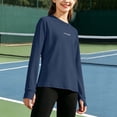 thumbnail image 6 of JOANKDMI Long Sleeve T-Shirts for Girl 3 Basic Solid Crewneck Pullover Tops Casual Activewear Athletic Shirts for School Running Sports Gym Outdoor Activities Spring Fall Wear, 6 of 7