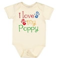 thumbnail image 3 of Inktastic Poppy Grandkids Handprints Boys or Girls Baby Bodysuit, 3 of 5