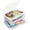 Clear, variant on Board Storage, 3 Pack Stackable Board Storage Containers with Snap Tight Latch Lid, Portable Plastic Case Bin Storage Box for Puzzle Magazine A4 Paper Craft Hobby