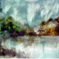 thumbnail image 2 of Bolokofsky, Ronald 15x15 Gold Ornate Wood Framed with Double Matting Museum Art Print Titled - Around the Lake I, 2 of 4