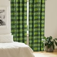 thumbnail image 2 of Ambesonne Irish Curtains, Patchwork Celtic Clovers, Pair of 28"x63", Multicolor, 2 of 5