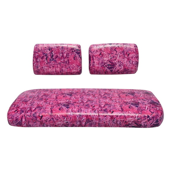Replacement Seat Cover For Club Car Carry Golf Cart (Pink Camo)