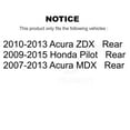 thumbnail image 2 of Kugel Ensemble de Moyeu de Roulement de Roulement avant 70-513267 pour Voiture Honda Pilot Acura MDX ZDX, 2 of 11