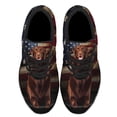 thumbnail image 2 of Chocolate Labrador American flag Shoes Sneakers Black Size 3.5, 2 of 7